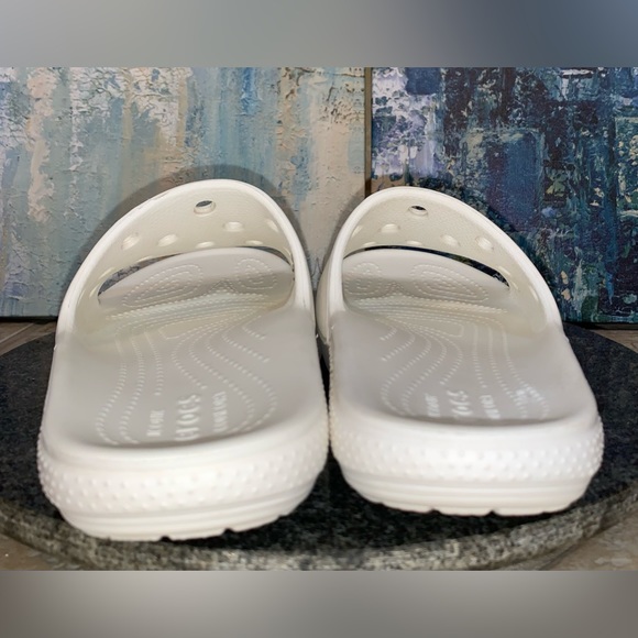 CROCS Ionic Comfort White slides unisex women’s sandals size 8 men’s size 6 - Picture 10 of 13